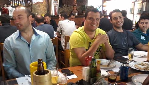 Vítor, Rafael, Leandro Campos e Rogério Rosendo