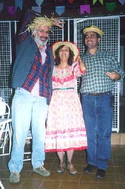 Festa Junina do CECOM de 2002: Leão, Lelé e Ronaldo