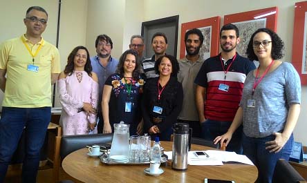 Marcelo, Macilene, Prof. Hugo, Júnia, Prof. Diógenes, Elízio, Karina, Gessy, Leandro e Joana
