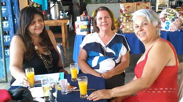 Rosa, Márcia Lemos e Xina