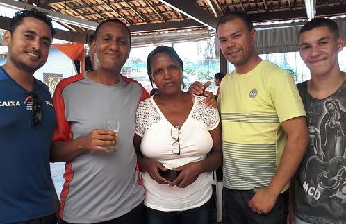 Renato Adriano, Fábio, Maria Helena, Walison Dias e José Oswaldo