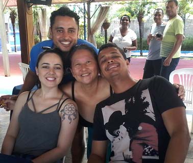 Poliana, Renato Adriano, Takeda e Edgard