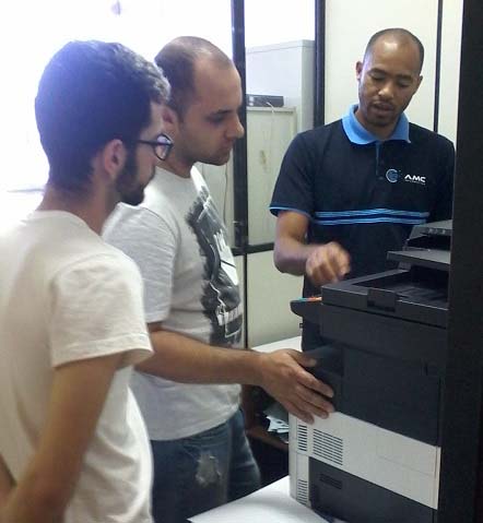 Sadallo, Luciano e o instrutor Leandro Guedes