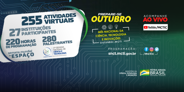 MCTI comemora o Mês Nacional da Ciência, Tecnologia e Inovações