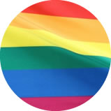 Bandeira Circular Gay