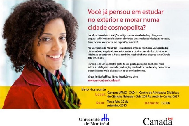 Representante da Universidade de Montreal realiza palestra na UFMG