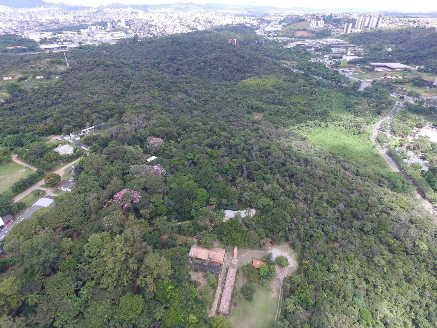 Vista aérea da Estação Ecológica da UFMG | Arquivo EECO