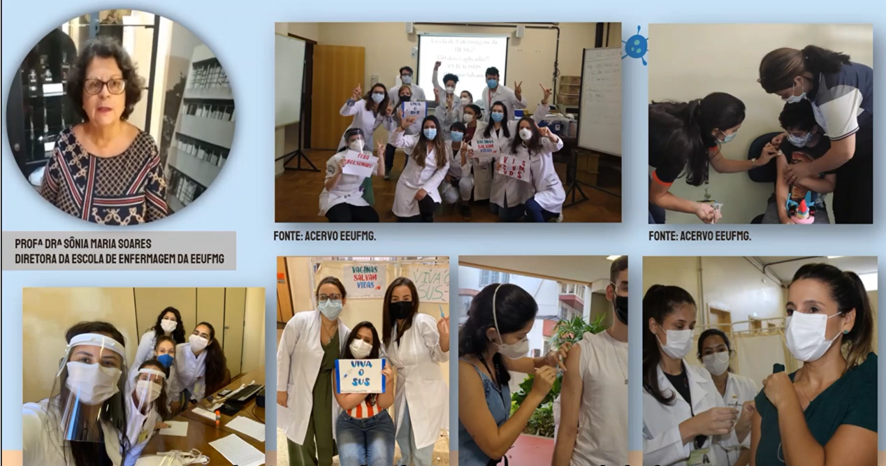 Imagem do vídeo 'Polo de vacinação contra Covid-19 da EEUFMG história, tradição e legado em imunização' - Reprodução YouTube Escola de Enfermagem