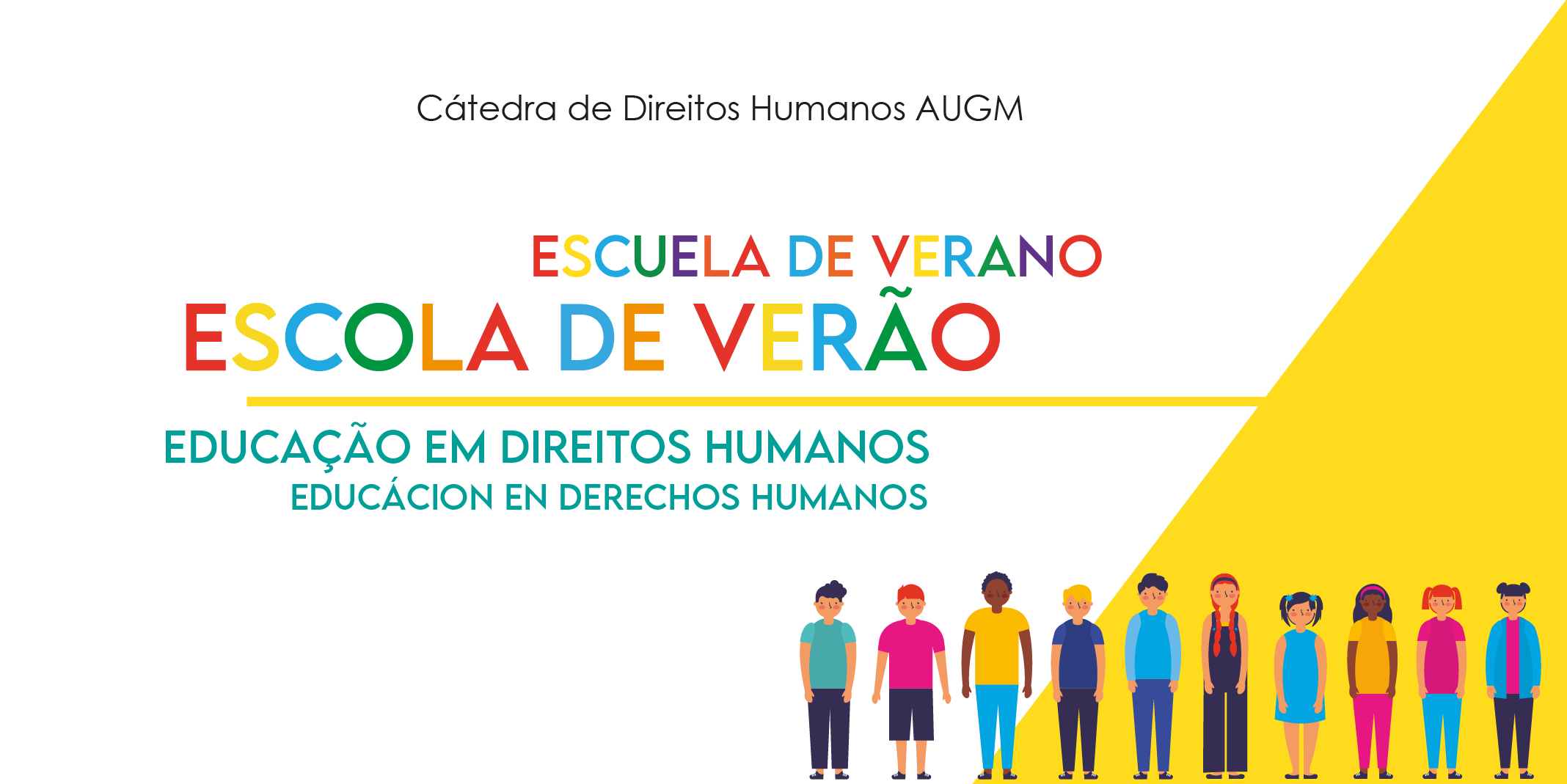 Identidade visual da Escola de Verão - Educação em Direitos Humanos | Comunicação Proex UFMG