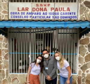 Equipe do Programa Idosos Vulneráveis em visita ao Lar Dona Paula / Foto: Redes sociais