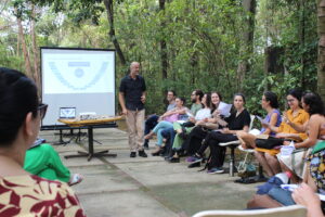 Docentes e técnicos participaram da oficina 3 sobre a criação de atividades de extensão | Foto: Comunicação Proex