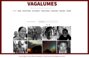 Projeto Vagalumes, memorial das vítimas indígenas fatais da covid-19 / Foto: site Projeto Vagalumes