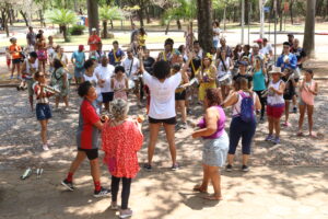 Uma das atrações do evento é oficina de bateria nas proximidades da ECI | Foto: Vinícius Duarte/Proex