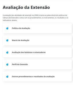 Seção amplia transparência da avaliação da extensão| Foto: Reprodução Seção amplia transparência da avaliação da extensão| Foto: Reprodução