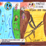 desenho de Marcelle Catarine Gonçalves Ferreira, 8 anos, estudante do 2º ano do Ensino Fundamental em Fortuna de Minas